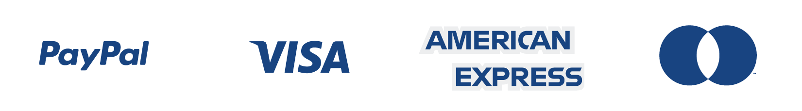 Secure payment methods accepted by SOP Instruments including PayPal, Visa, and American Express in the USA