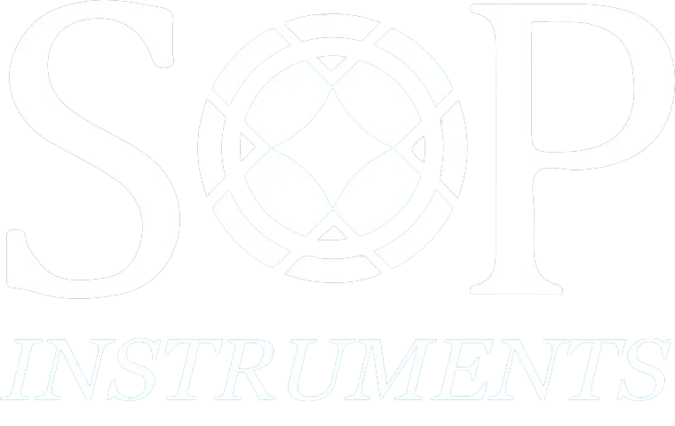 SOP Instruments dental instruments logo white version