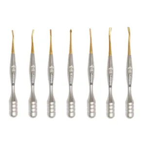 Dental pdl luxating root elevators set for atraumatic tooth extraction