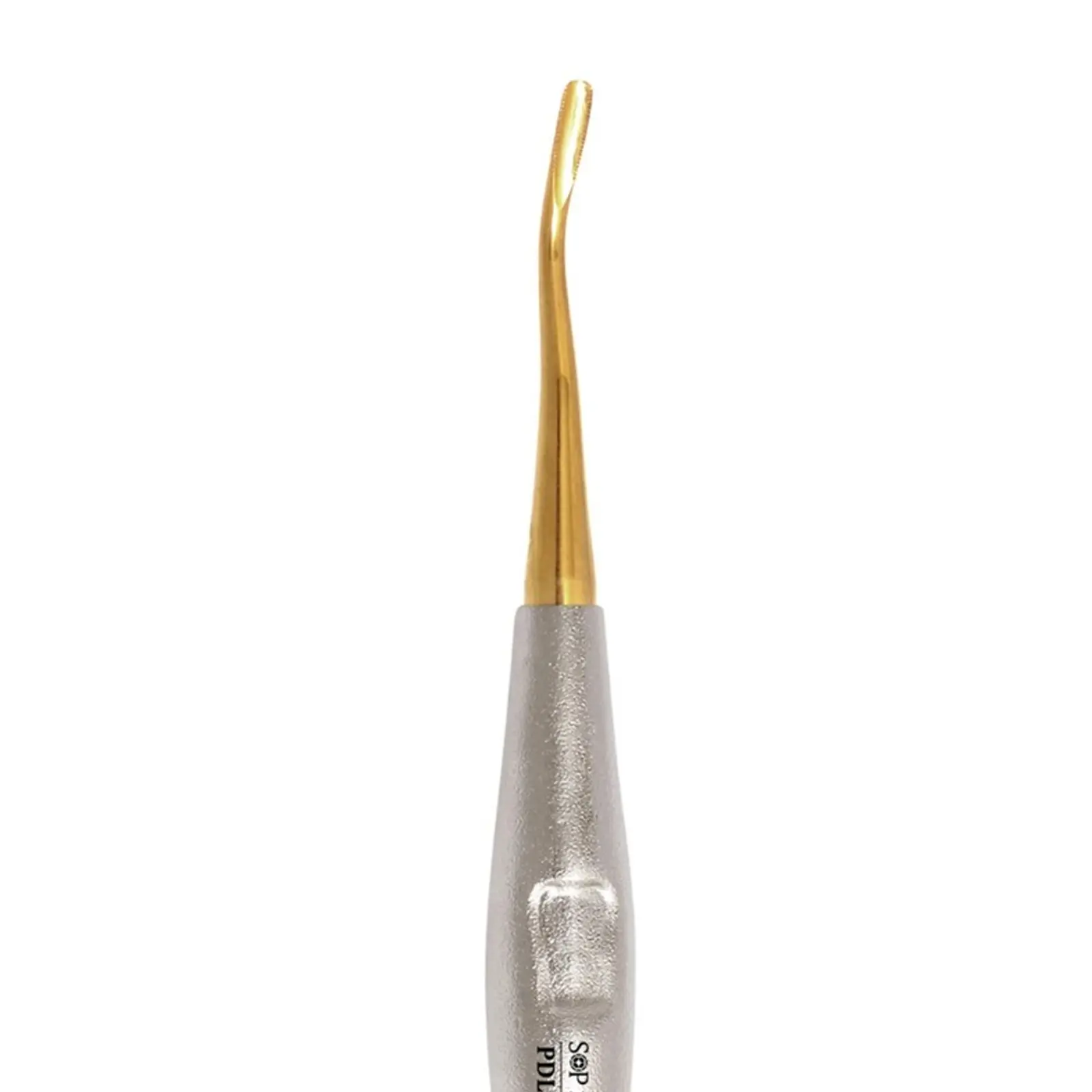PDL Lux-Tome Distal Small Titanium Periotome – Tip Detail Small distal titanium tip of PDL luxating elevator periotome