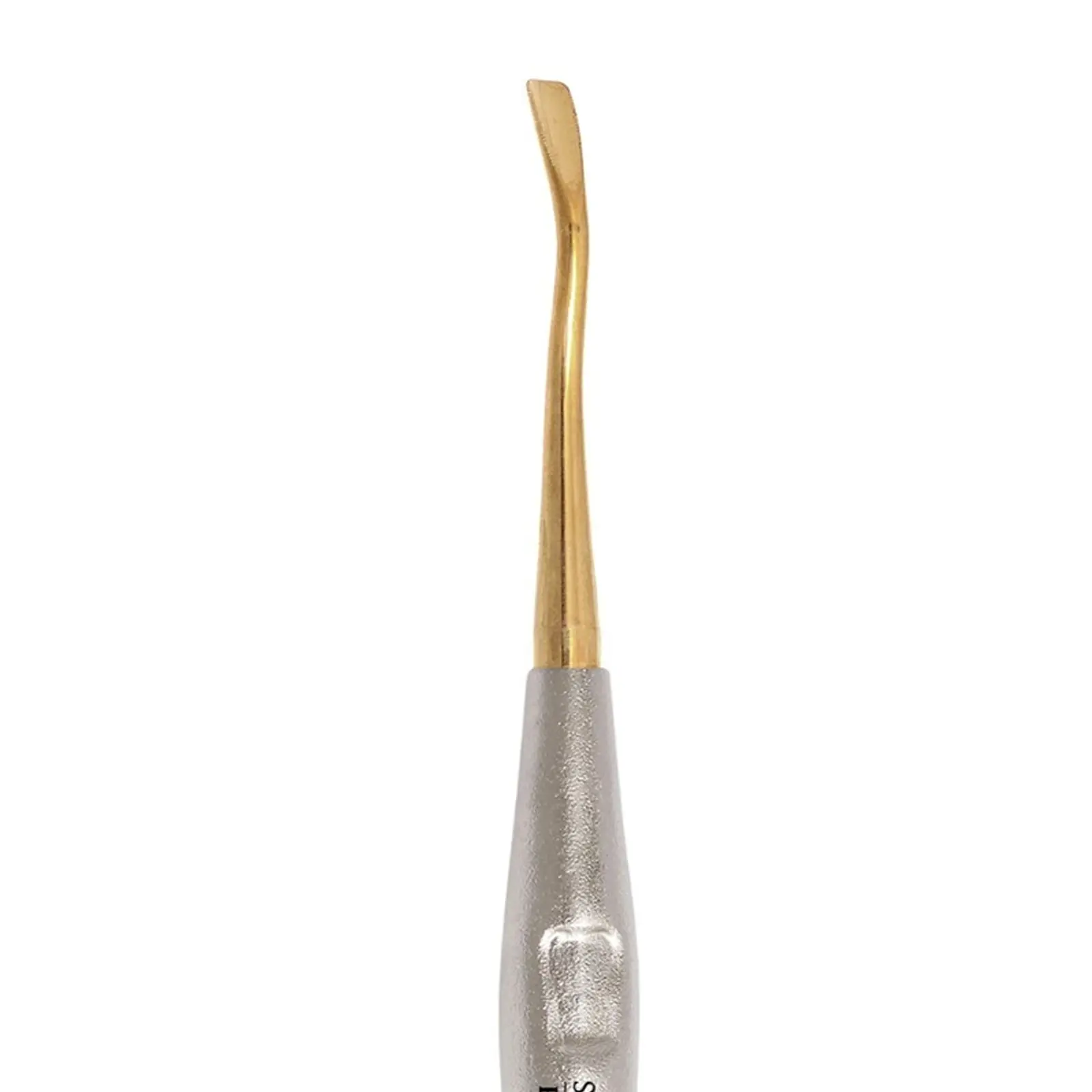 PDL Lux-Tome Mesial Large Titanium Periotome – Tip Detail Large mesial angled titanium tip of PDL periotome